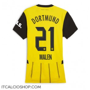 Borussia Dortmund Donyell Malen #21 Prima Maglia Femmina 2024-25 Manica Corta